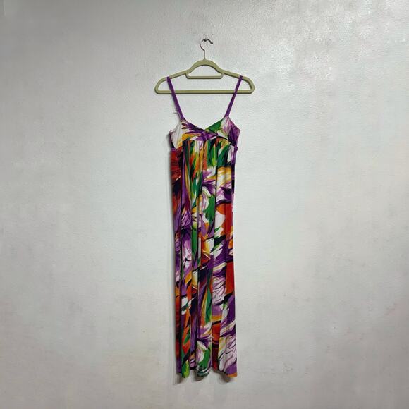 JFW Purple Floral Maxi Dress Sz S - Picture 7 of 10